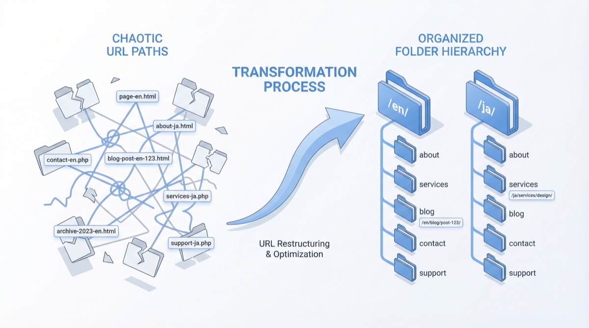 URL 구조 정리 다이어그램